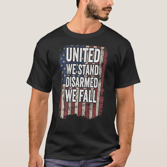 Camiseta Unida, Desarmamos, Nós Caímos Na Defesa Dos Direit (Frente)