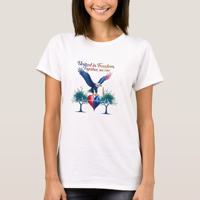 Camiseta Unida na Liberdade - O Pulso da Liberdade (Frente)