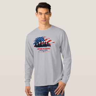Camiseta Unida para Stand Capa longa masculina