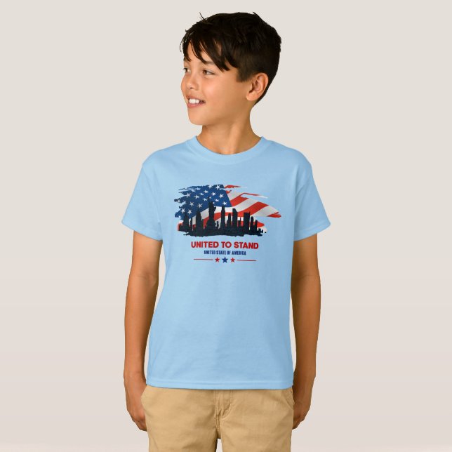 Camiseta Unida para Stand | Crianças (Frente Completa)