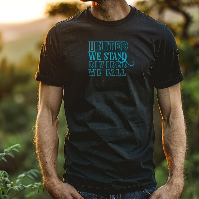 Camiseta Unida, somos turquesas dizendo T-Shirt (Criador carregado)