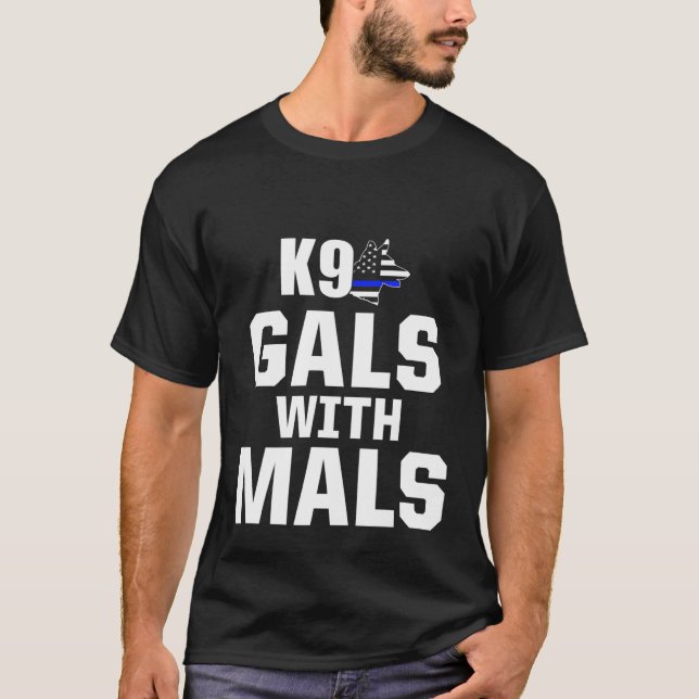 Camiseta Unidade Belga Malinois Pd Gals Mals Treinamento Po (Frente)