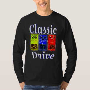 Camiseta Unidade Clássica Guitar Pedal Blues Driver Overdri
