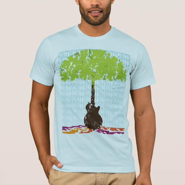 Camiseta Unidade com T-shirt musical (Frente)