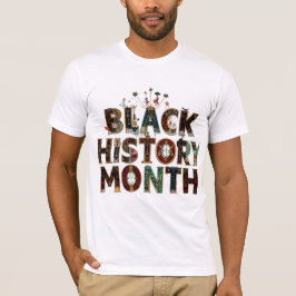 Camiseta Unidade de Cor Mês do Histórico Preto