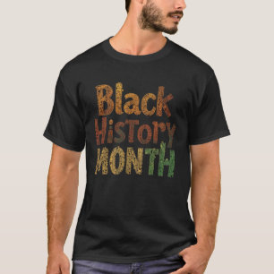 Camiseta Unidade de Cor Mês do Histórico Preto