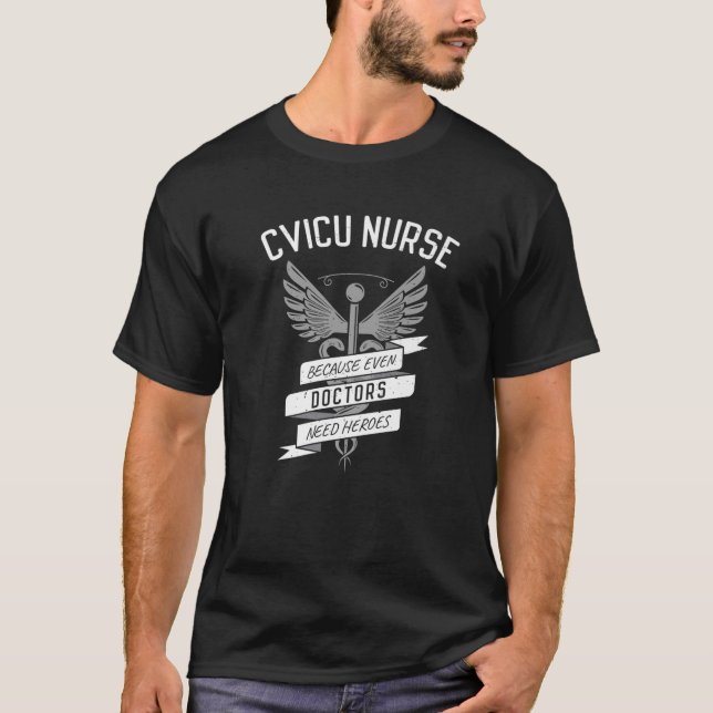 Camiseta Unidade de Cuidados Intensivos Cardiovasculares In (Frente)