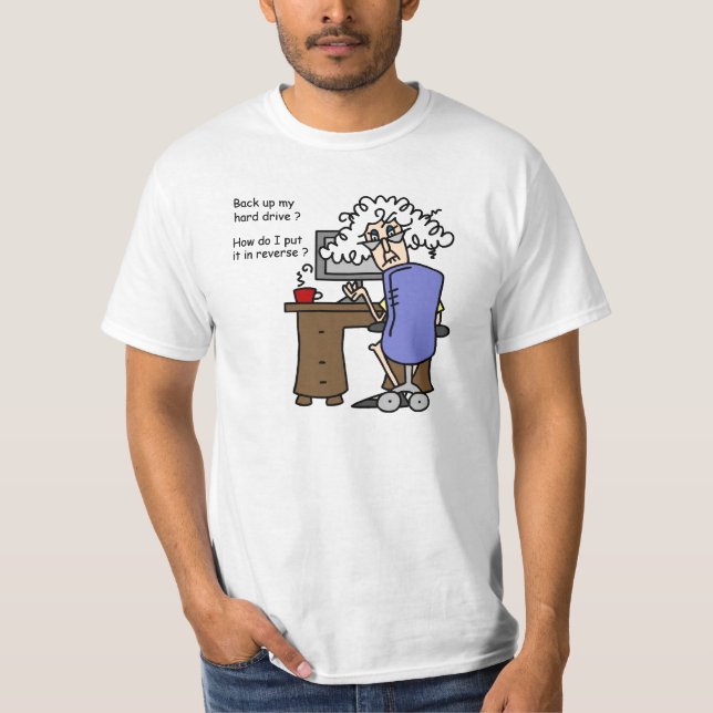 Camiseta Unidade de duro para trás com Humor (Frente)