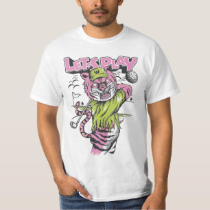 Camiseta Unidade de energia do Golf Rosa Tigre