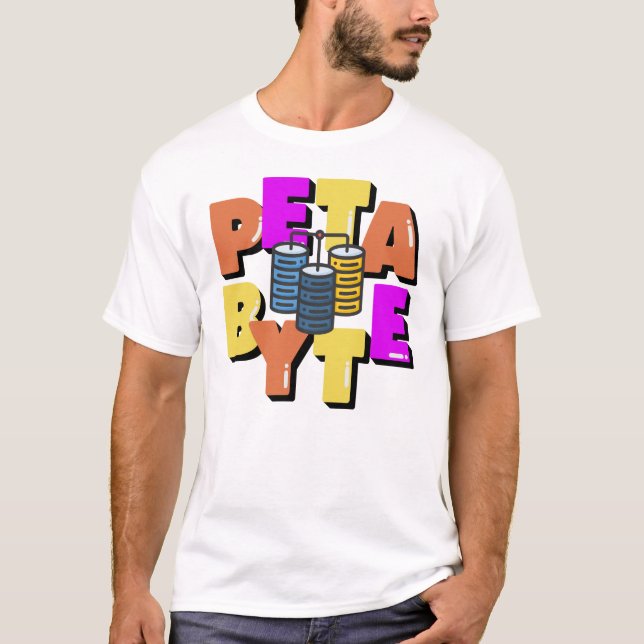 Camiseta Unidade de Medida de Dados em Petabyte (Frente)
