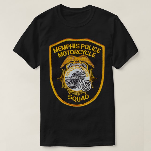 Camiseta Unidade de Motocicleta da Polícia do Tennessee (Frente do Design)