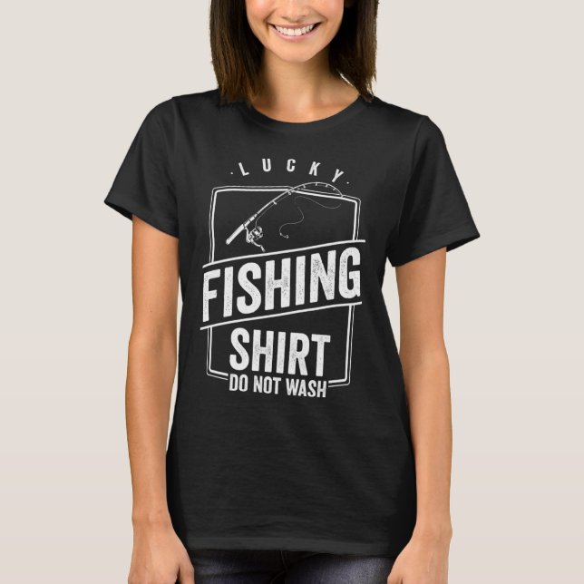 Camiseta Unidade de pesca de sorte para a pesca de marisco (Frente)