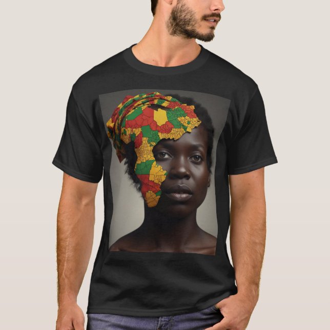 Camiseta Unidade e Educação: O Mapa da Esperança na África (Frente)
