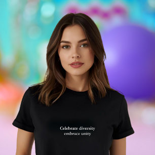 Camiseta unidade estética citar diversidade e unidade