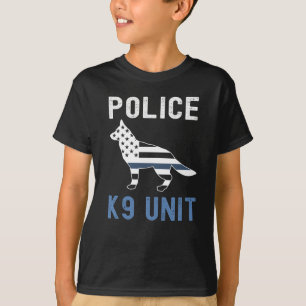 Camiseta Unidade K9 da Polícia de German shepherd K9, Linh