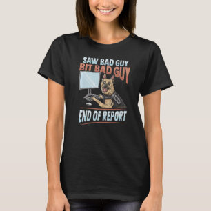 Camiseta Unidade K9 da Polícia Viram Bit de Cara Mau Design