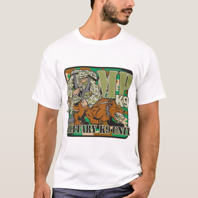Camiseta Unidade K9 militar (Frente)