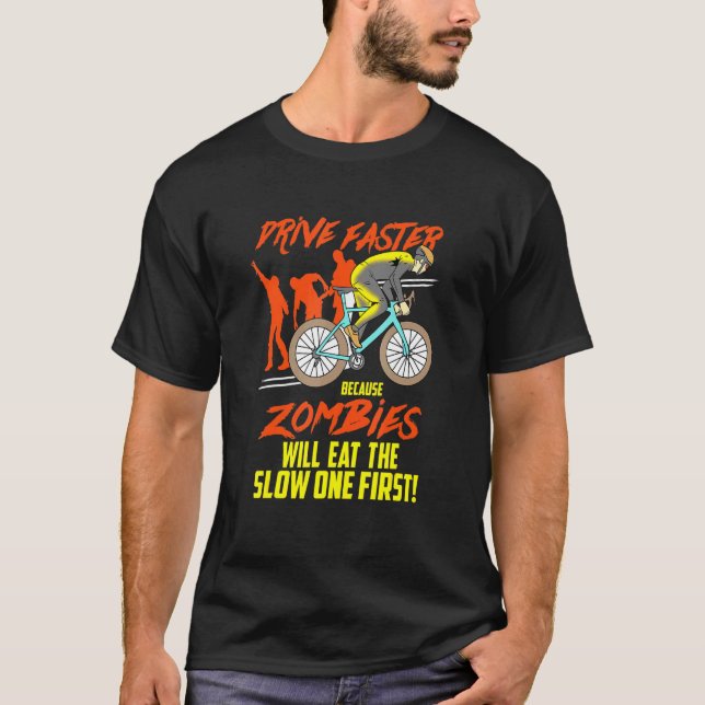 Camiseta Unidade Mais Rápida Porque Zombies - Mtb Cycling M (Frente)