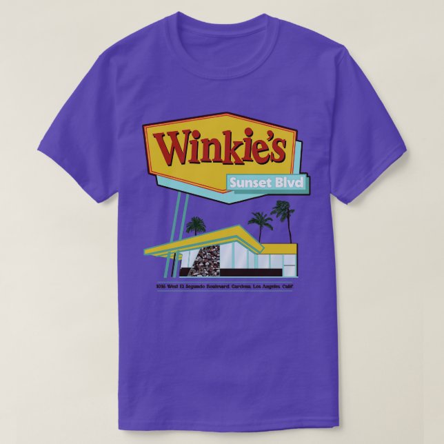 Camiseta Unidade Mulholland Restaurante Winkies (Frente do Design)