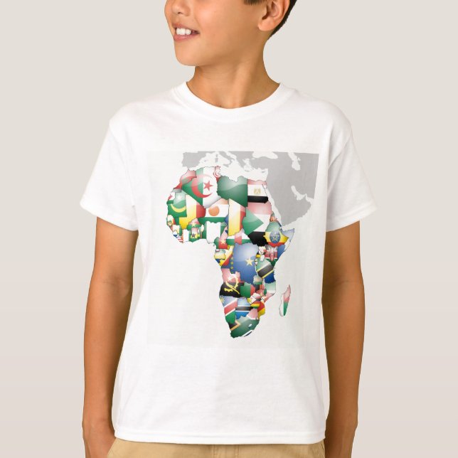 Camiseta Unidade na Diversidade: Coleção de Sinalizadores d (Frente)