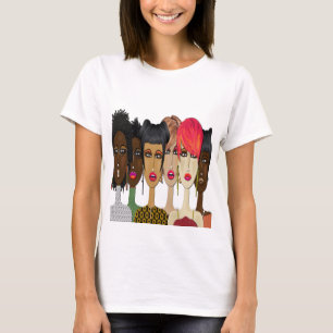 Camiseta "Unidade no Estilo" Camisola Fashion Faces