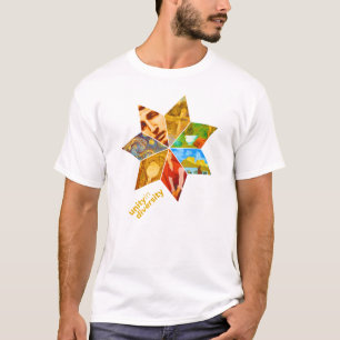 Camiseta Unidade no t-shirt da arte da diversidade