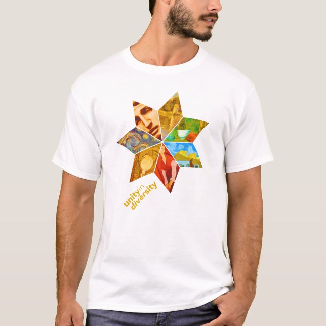 Camiseta Unidade no t-shirt da arte da diversidade (Frente)
