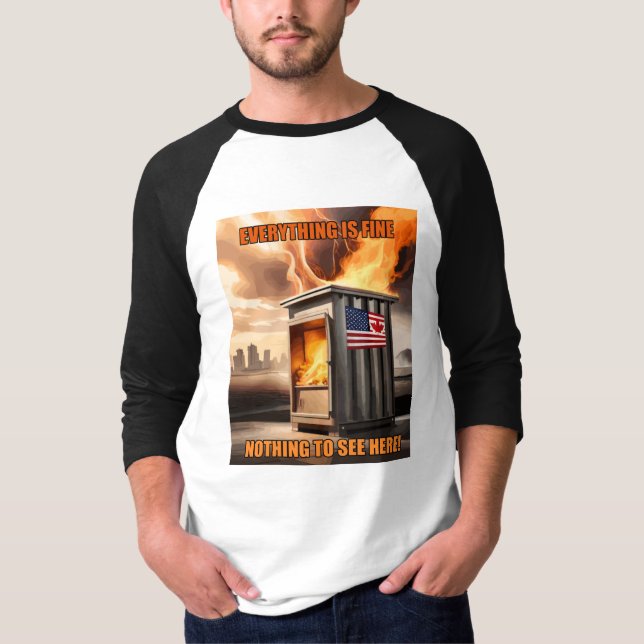Camiseta Unidade Norte-Americana: Aumentando na fumaça (Frente)