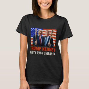 Camiseta Unidade Trump Kennedy Sobre Uniparty 2025 Eleição