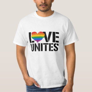 CAMISETA UNIDADES DE AMOR LGBTQ