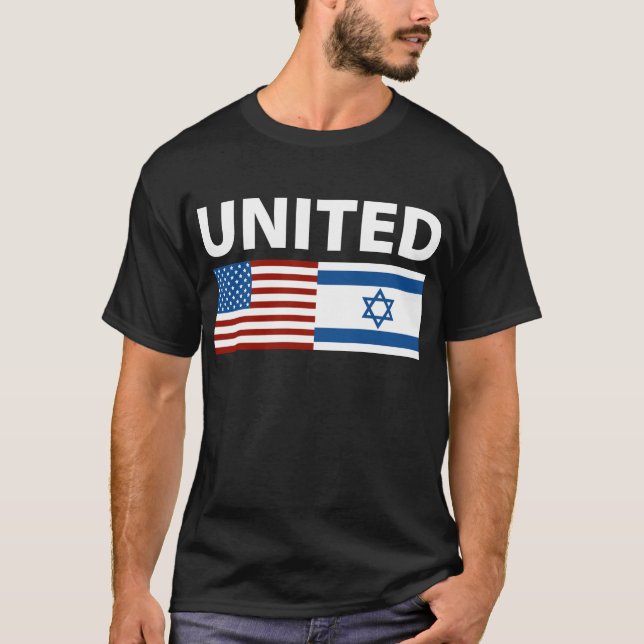 Camiseta Unido com a Israel (Frente)