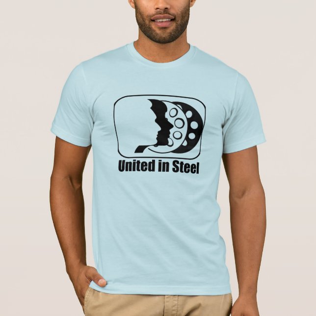 Camiseta Unido no t-shirt de aço (Frente)