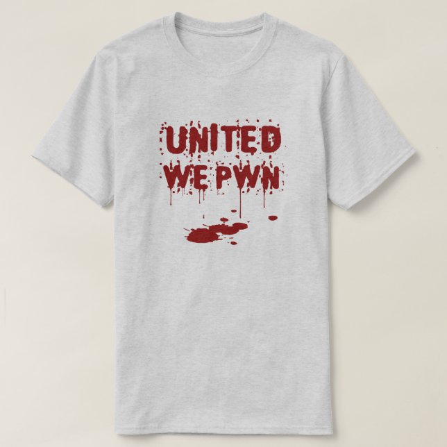 Camiseta Unido nós PWN (Frente do Design)
