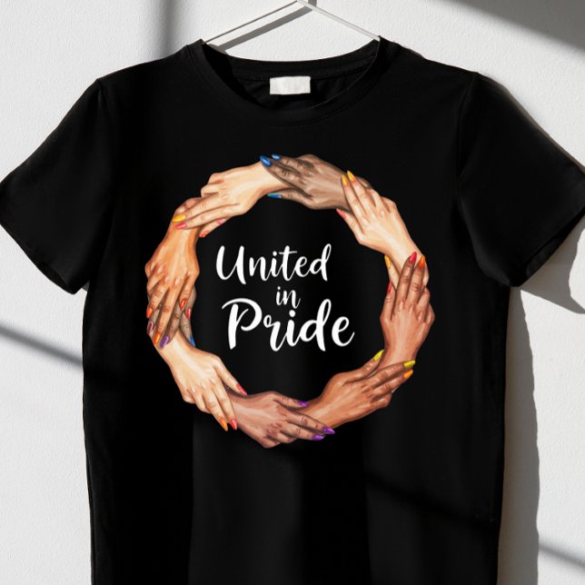 Camiseta unidos no Orgulho LGBTQ Men (Criador carregado)