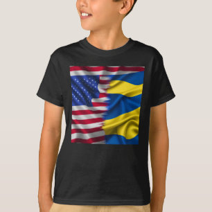 Camiseta Unidos Nós Estamos – Adesivo de Bandeiras dos EUA 