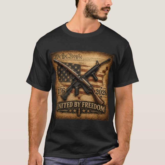 Camiseta unidos pela liberdade (Frente)