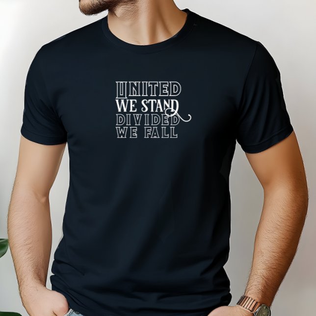 Camiseta Unidos, somos brancos motivadores dizendo T-Shirt (Criador carregado)