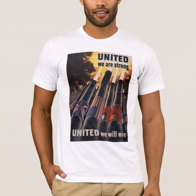 Camiseta Unidos Somos Fortes (Frente)