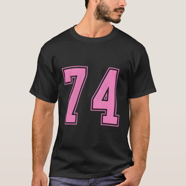 Camiseta Unif Numerado de Esportes Júnior do Time 74 do Taf (Frente)