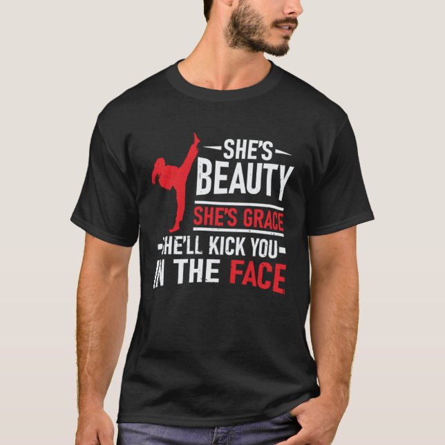 Camiseta Uniforme Clássico de Karate para combinar com Calç (Frente)