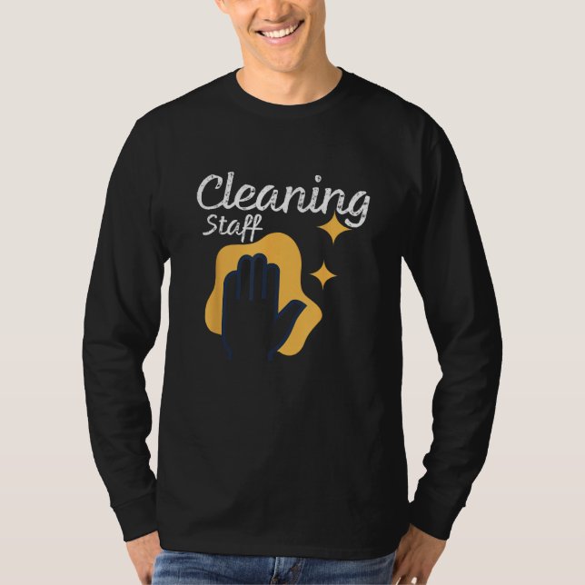 Camiseta Uniforme de Funcionarios de Limpeza de Cotação Eng (Frente)