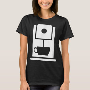 Camiseta Uniforme de Trabalho de Café de Máquina de Café