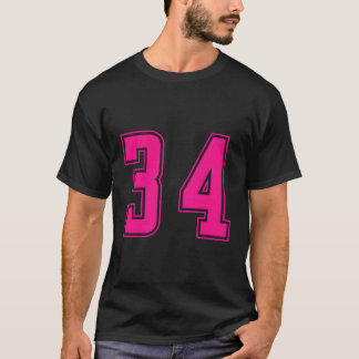 Camiseta Uniforme Numerada Desportiva Júnior do K Número 34
