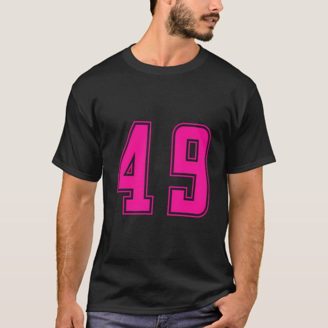 Camiseta Uniforme Numerada Numerada de Esporte Júnior da Eq (Frente)