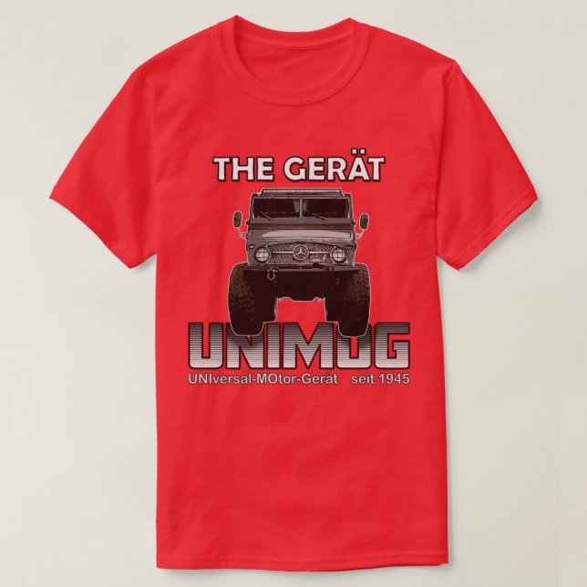 Camiseta UNIMOG UNIversalMOtorGert do EXCELENTE (Frente do Design)