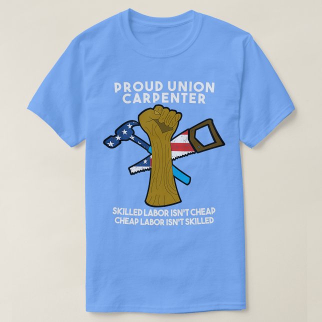 Camiseta Union Carpenter American Flag Carpenter (Frente do Design)