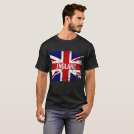 Camiseta Union Jack afligiu a bandeira de Inglaterra