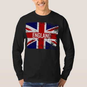 Camiseta Union Jack afligiu a bandeira Grâ Bretanha de