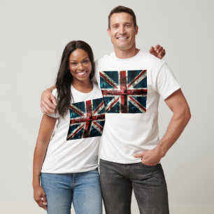 Camiseta Union Jack afligiu o t-shirt