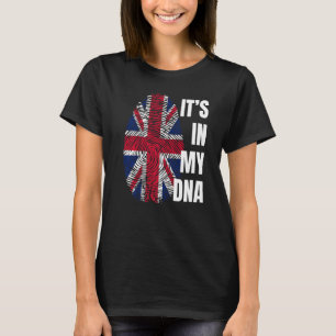 Camiseta Union Jack Flag Dna Fingerprint Excelente Reino Un